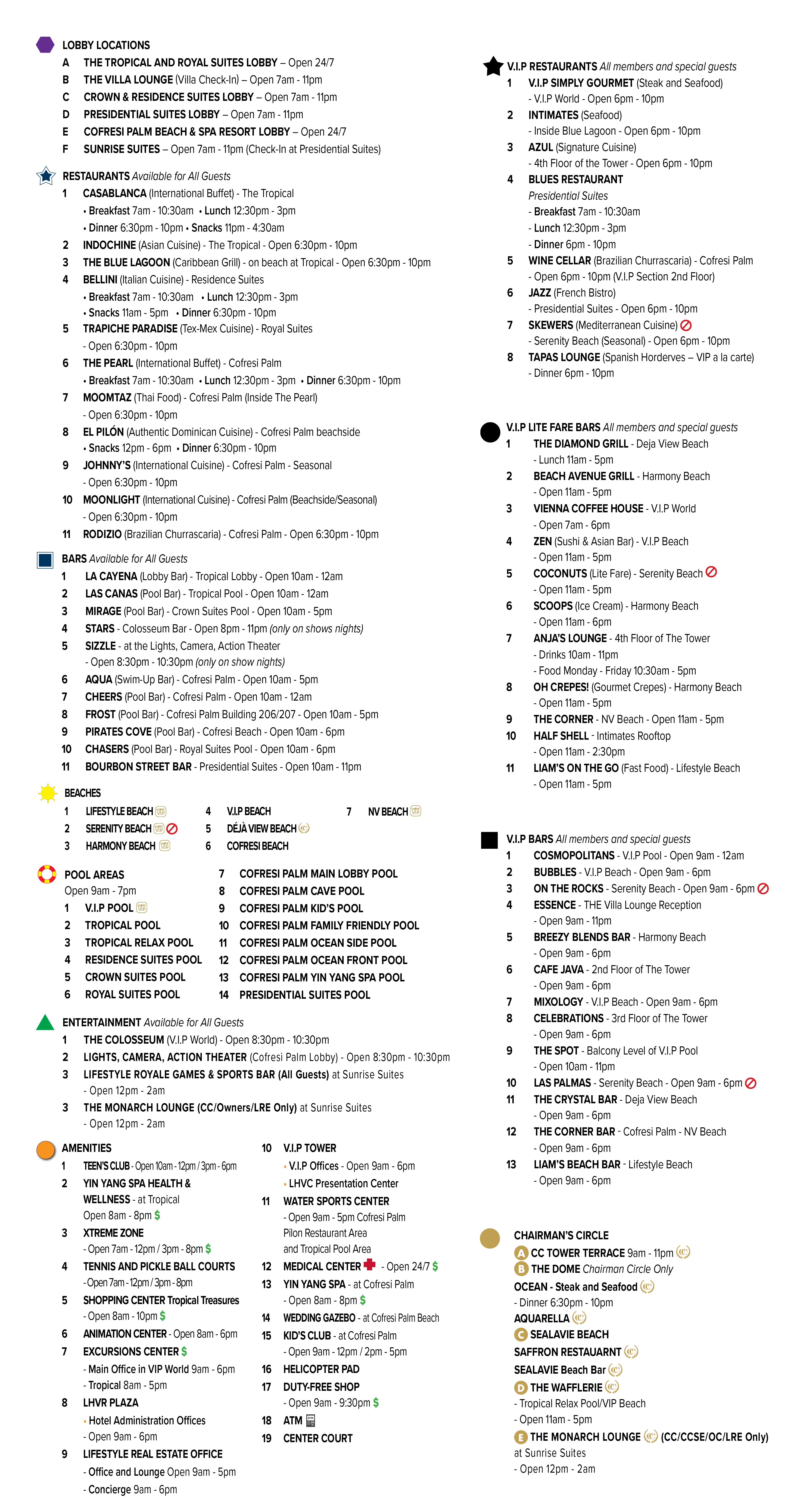 Resort Map PDF Lifestyle Holidays Group